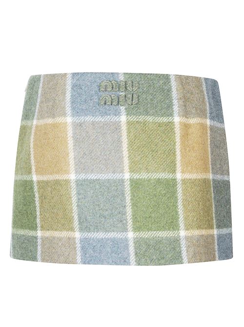 Checked skirt MIU MIU | MG26041806F0XX7